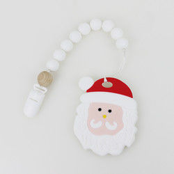 DIY-Siliconekerstboom Teether, Veilige Zachte Rubberparels voor Tandjes krijgen
