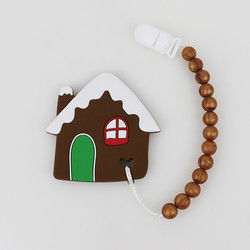 DIY-Siliconekerstboom Teether, Veilige Zachte Rubberparels voor Tandjes krijgen