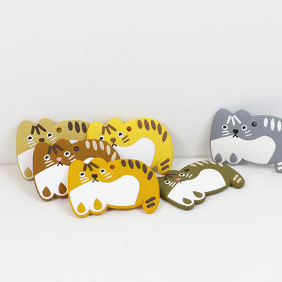Dierlijke Cat Kitten Silicone Baby Teether BPA Vrij voor Peutertandjes krijgen