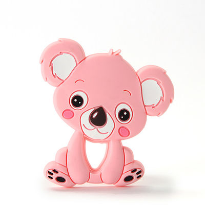 Dierlijke Cat Kitten Silicone Baby Teether BPA Vrij voor Peutertandjes krijgen