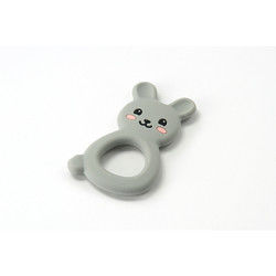Dierlijke Cat Kitten Silicone Baby Teether BPA Vrij voor Peutertandjes krijgen