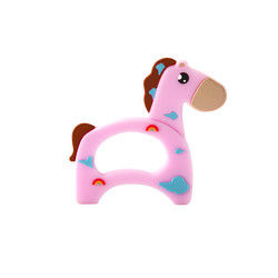 Dierlijke Cat Kitten Silicone Baby Teether BPA Vrij voor Peutertandjes krijgen