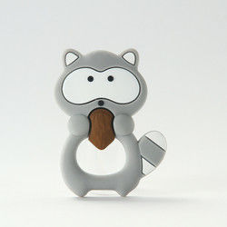 Dierlijke Cat Kitten Silicone Baby Teether BPA Vrij voor Peutertandjes krijgen