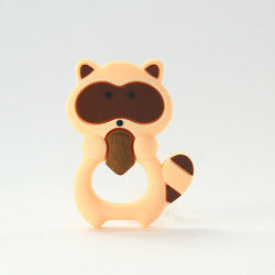 Dierlijke Cat Kitten Silicone Baby Teether BPA Vrij voor Peutertandjes krijgen