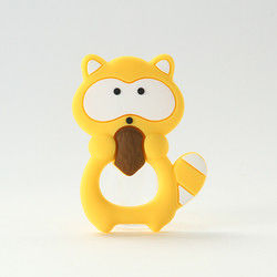 Dierlijke Cat Kitten Silicone Baby Teether BPA Vrij voor Peutertandjes krijgen