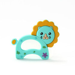 Dierlijke Cat Kitten Silicone Baby Teether BPA Vrij voor Peutertandjes krijgen