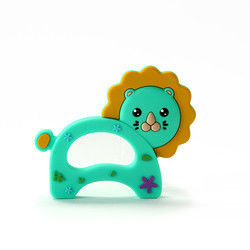 Dierlijke Cat Kitten Silicone Baby Teether BPA Vrij voor Peutertandjes krijgen