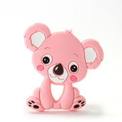 Dierlijke Cat Kitten Silicone Baby Teether BPA Vrij voor Peutertandjes krijgen
