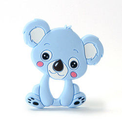 Dierlijke Cat Kitten Silicone Baby Teether BPA Vrij voor Peutertandjes krijgen