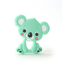 Dierlijke Cat Kitten Silicone Baby Teether BPA Vrij voor Peutertandjes krijgen