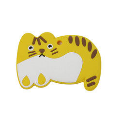Dierlijke Cat Kitten Silicone Baby Teether BPA Vrij voor Peutertandjes krijgen