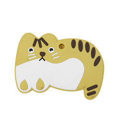 Dierlijke Cat Kitten Silicone Baby Teether BPA Vrij voor Peutertandjes krijgen