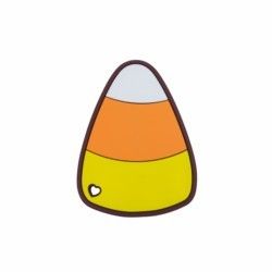Kleurrijk Halloween-Silicone Teether met de Vorm van het het Suikergoedgraan van de Heksenhoed
