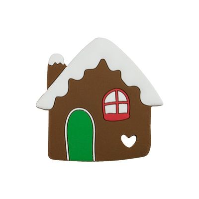 De Mensen Zacht Silicone Teether van de Kerstmispeperkoek Kleurrijk voor Babytandjes krijgen