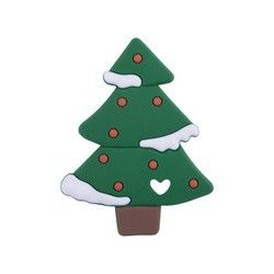 De Mensen Zacht Silicone Teether van de Kerstmispeperkoek Kleurrijk voor Babytandjes krijgen