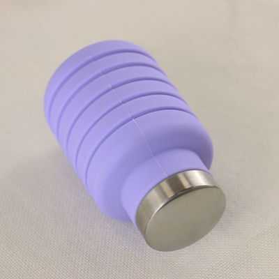 Douane Logo Silicone Water Bottle Foldable voor het Openlucht Dragen