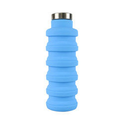 Douane Logo Silicone Water Bottle Foldable voor het Openlucht Dragen
