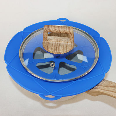 Het Dubbel van het Siliconepan lid cover reusable with van de voedselrang hangt voor het Koken