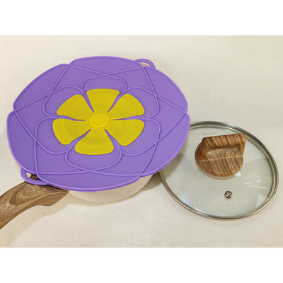 Het Dubbel van het Siliconepan lid cover reusable with van de voedselrang hangt voor het Koken