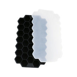 OEM van het Ijsblokjetray with lid honeycomb shape van pvc Vrije Zachte Rubber