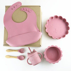 De in het groot Baby Geschirr leidde het Spenen van de de Lepelkom van de Siliconeslab van de de Lepelkom de Baby van het de Plaatsilicone het Voeden Vaatwerk Vastgesteld Product