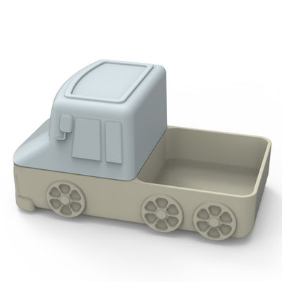 Van de de Zuigingsplaat van het beeldverhaal Leuke Silicone de Autovorm voor Baby die Voedsel eten