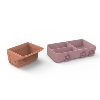 Van de de Zuigingsplaat van het beeldverhaal Leuke Silicone de Autovorm voor Baby die Voedsel eten