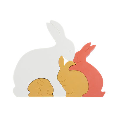 Bunny Rabbit Silicone Toddler Jigsaw-Raadsel Eco Vriendschappelijk voor Baby