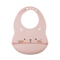 De Vangerslabben van Cacooncat fox printed silicone food voor de Voeding van het Peuterontbijt