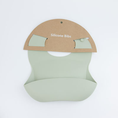 Aangepast Logo Silicone Baby Bib, Waterdichte het Voeden Slabben voor Meisjesjongens