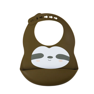 Van het de Babysilicone van de Pantonekleur de Slabdouane met Leuke Dierlijke Luiaarddruk
