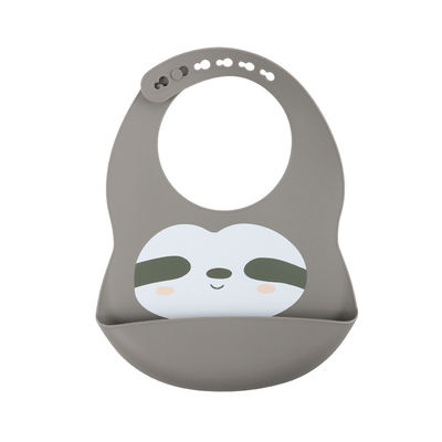 Van het de Babysilicone van de Pantonekleur de Slabdouane met Leuke Dierlijke Luiaarddruk