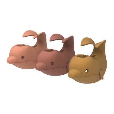 Leuk Naar maat gemaakt Silicone, de Dekking van Badkuipspuiten met de Vorm van de Rinocerosdolfijn