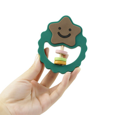 Rammelaar Toy With Food Silicone Material van de Eco de Vriendschappelijke Zachte Baby