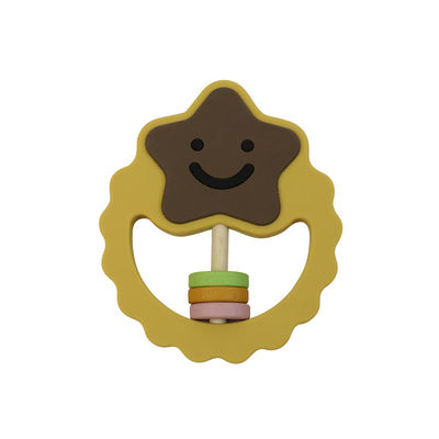 Rammelaar Toy With Food Silicone Material van de Eco de Vriendschappelijke Zachte Baby