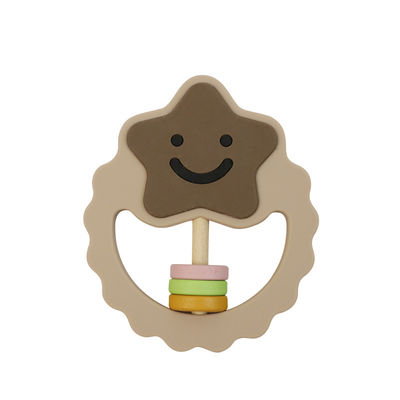 Rammelaar Toy With Food Silicone Material van de Eco de Vriendschappelijke Zachte Baby
