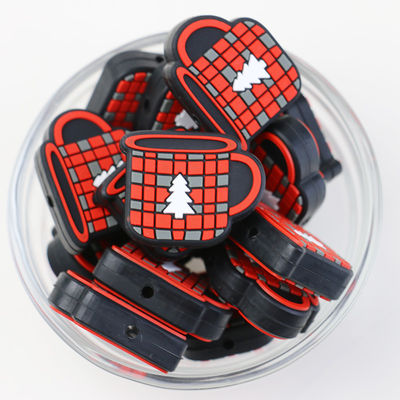 Van douanekerstmis Vrije Eco Vriendschappelijke DIY parels van het Silicone de brandpuntsparels BPA voor pen keychains