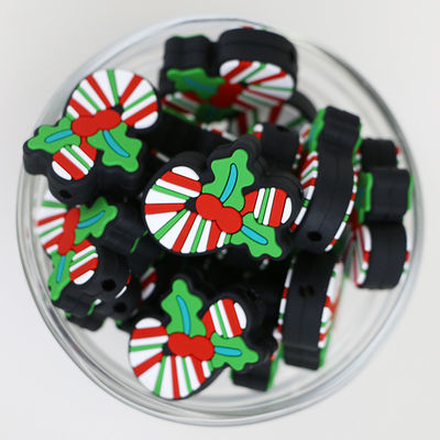 Van douanekerstmis Vrije Eco Vriendschappelijke DIY parels van het Silicone de brandpuntsparels BPA voor pen keychains