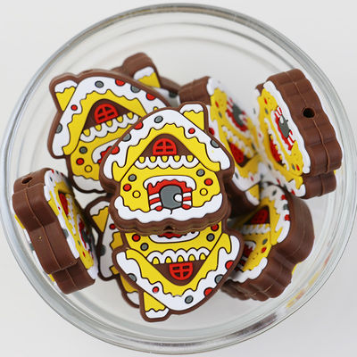 Van douanekerstmis Vrije Eco Vriendschappelijke DIY parels van het Silicone de brandpuntsparels BPA voor pen keychains