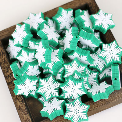 Van douanekerstmis Vrije Eco Vriendschappelijke DIY parels van het Silicone de brandpuntsparels BPA voor pen keychains