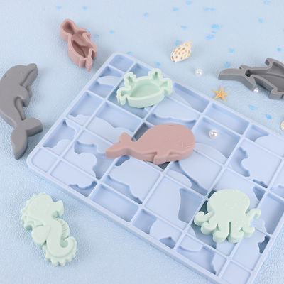 Het oceaanraadsel BPA Vrije Eco van het Wereldsilicone Vriendschappelijk voor Jonge geitjesonderwijs