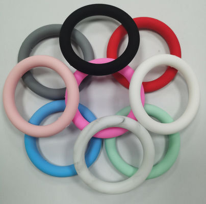 De in het groot PISSEN-Parels van de Silicone brandpuntso-ring voor DIY keychains