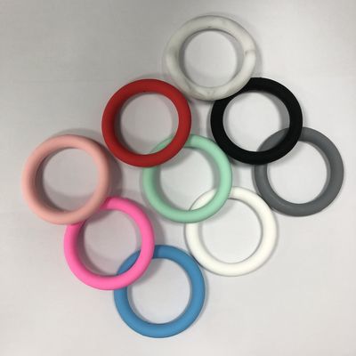 De in het groot PISSEN-Parels van de Silicone brandpuntso-ring voor DIY keychains