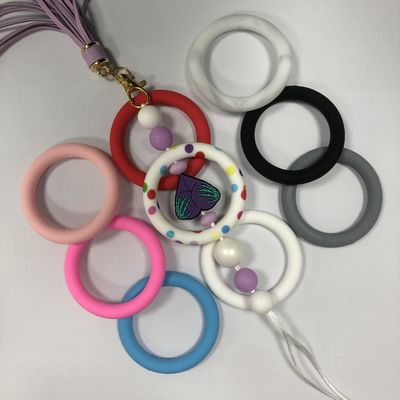 De in het groot PISSEN-Parels van de Silicone brandpuntso-ring voor DIY keychains