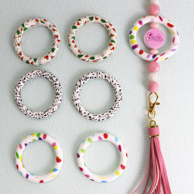 Het silicone drukte O Ring Beads voor Al zeer belangrijke keten van het Mensengebruik DIY of andere decoratie