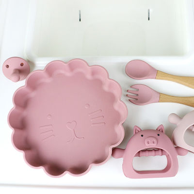 Van de het varkensvorm van douane Divers Vormen van de het handvatgreep Silicone Teether voor Baby met Diverse Ontwerpen