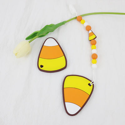 Zacht en Flexibel Silicone Teether voor 0-36 het silicone van de Maandenbaby DIY teether keychains voor Halloween