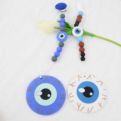 Zacht en Flexibel Silicone Teether voor 0-36 het silicone van de Maandenbaby DIY teether keychains voor Halloween