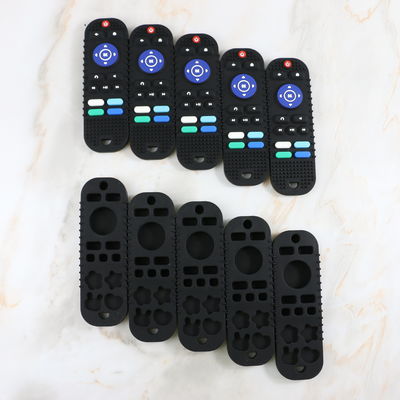 Producten van het de Babytandjes krijgen van douane stuk speelgoed Diverse Ontwerpen in Divers het controlemechanismesilicone van Kleurentv teether