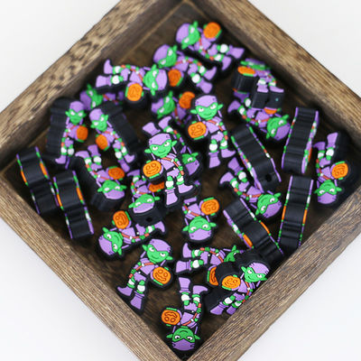 Het Tandjes krijgenparels van het douane Niet-toxische Silicone met Gat voor focals van het Babytandjes krijgen voor Halloween-Kerstmis